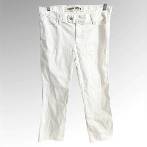 Gap Low Rise Capri Stretch White Denim Jeans Women's  28” Waist